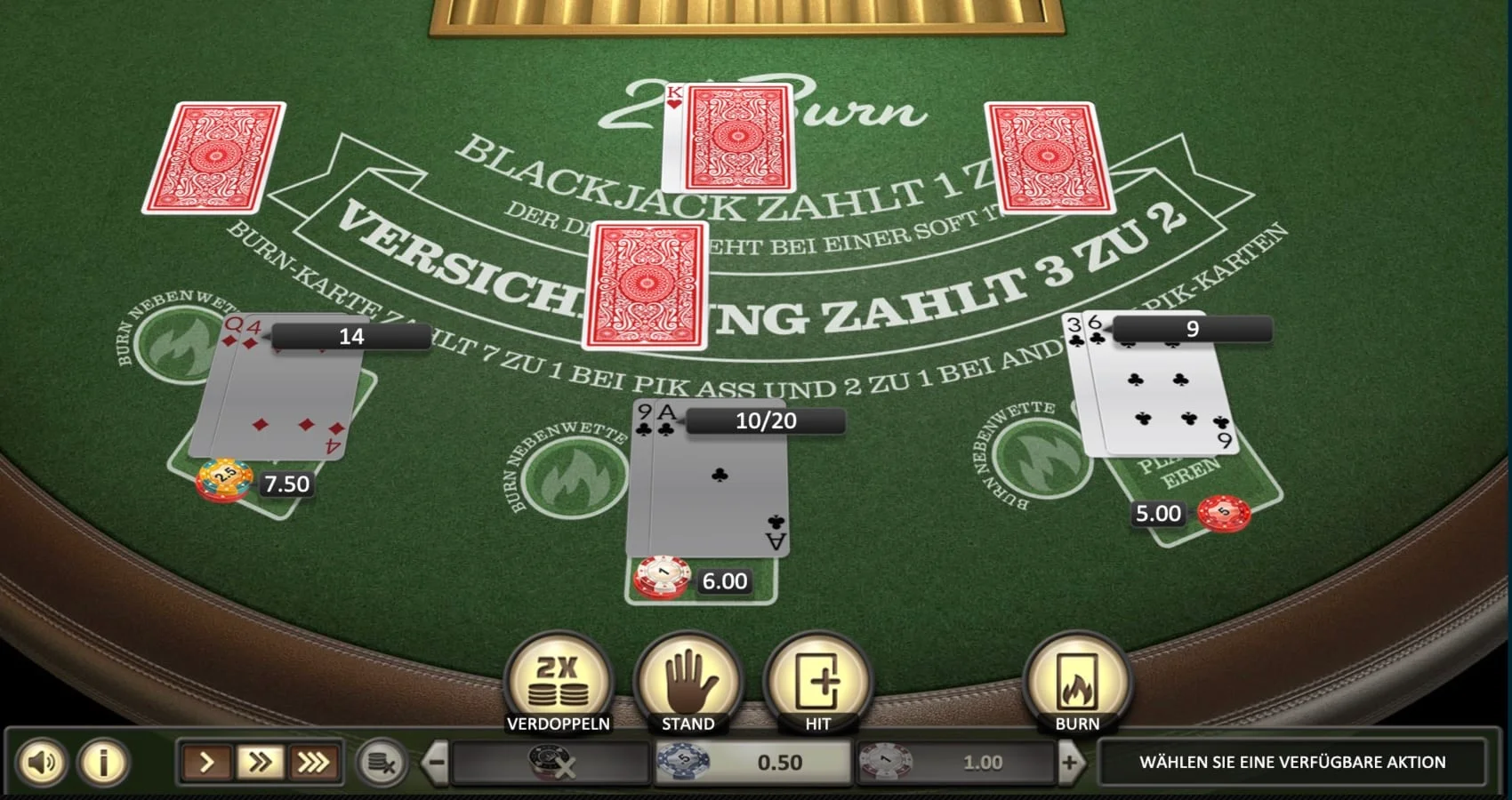 21 Burn Blackjack