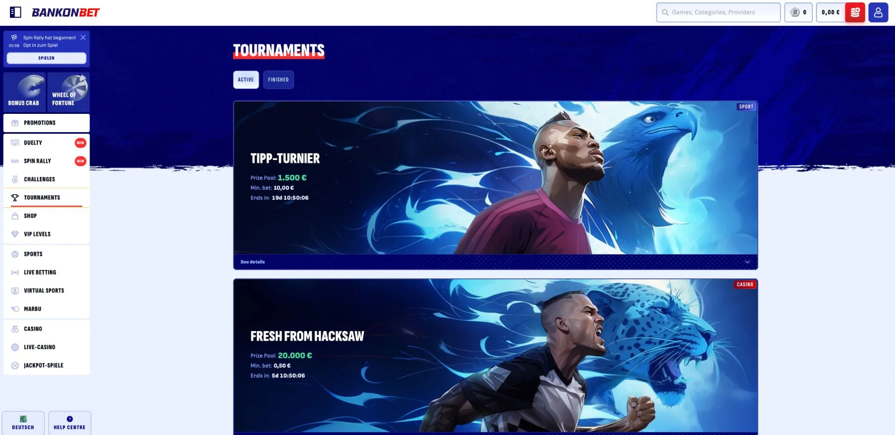 BankonBet Casino Turniere