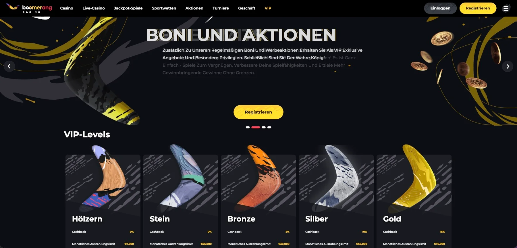 Boomerang Casino VIP