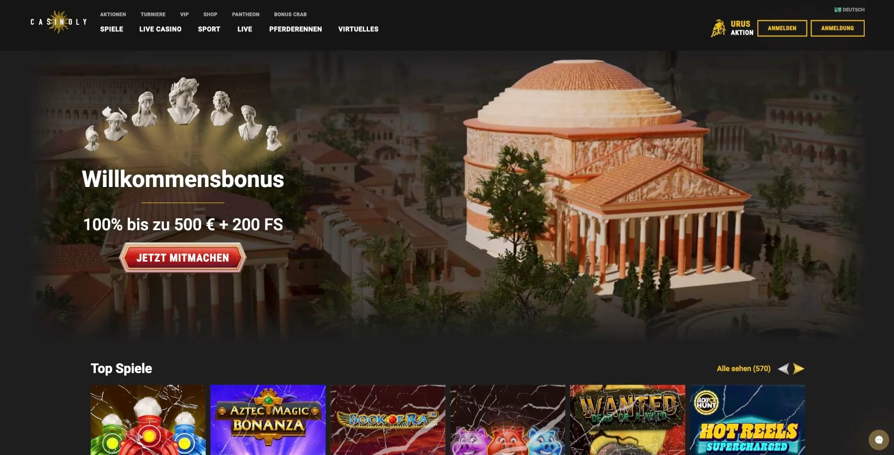 Casinoly Casino Bonus