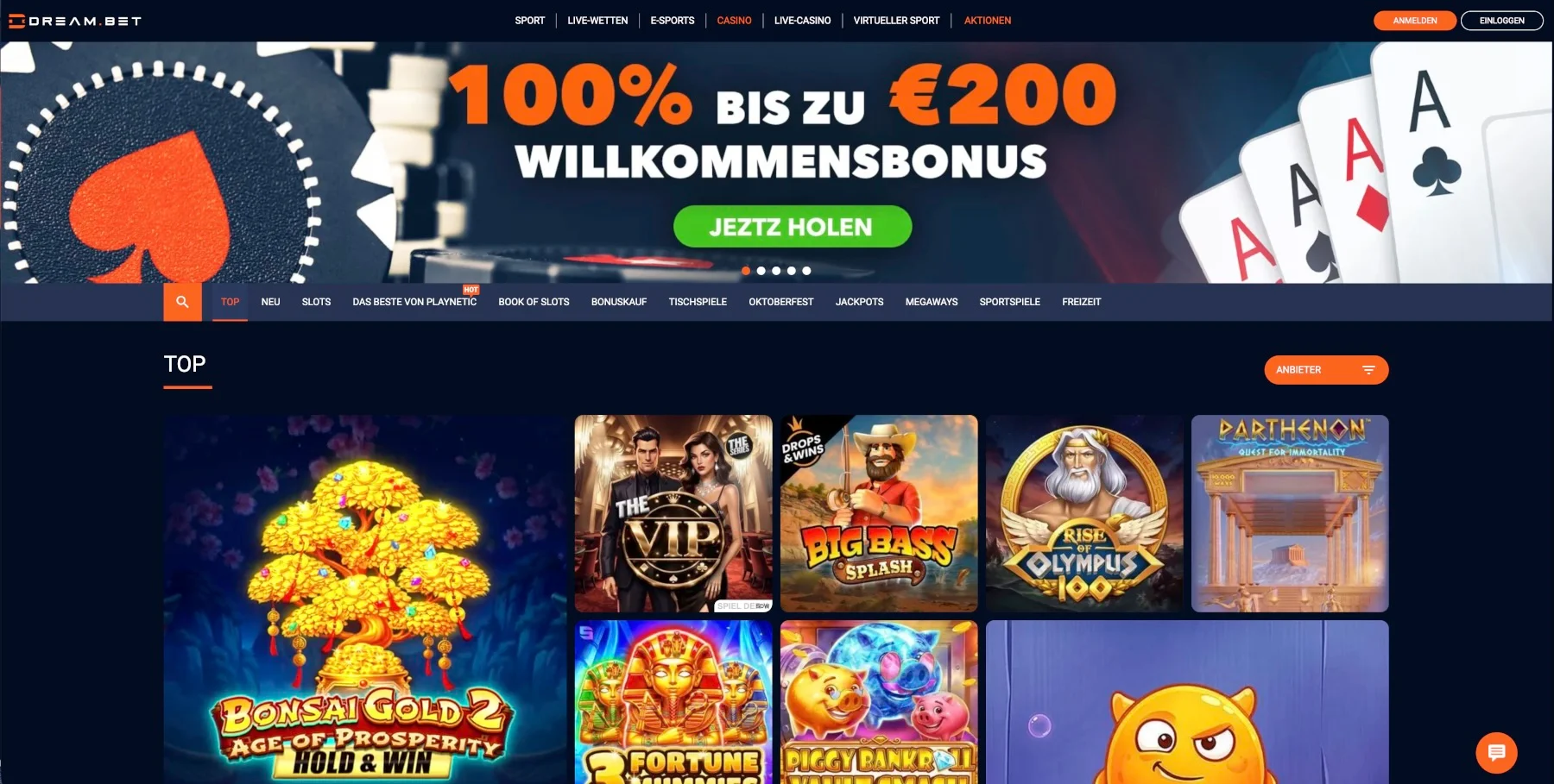 Dream.bet Casino Bonus