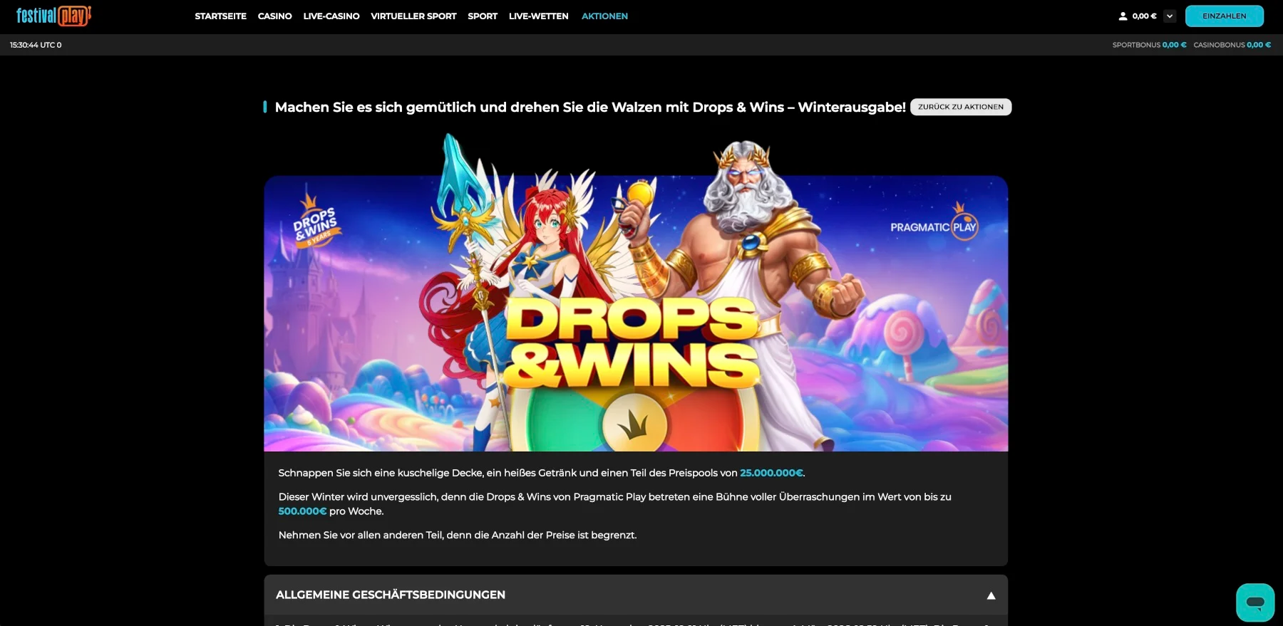 FestivalPlay Casino Turniere