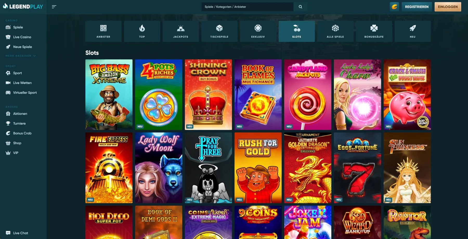 LegendPlay Casino Slots