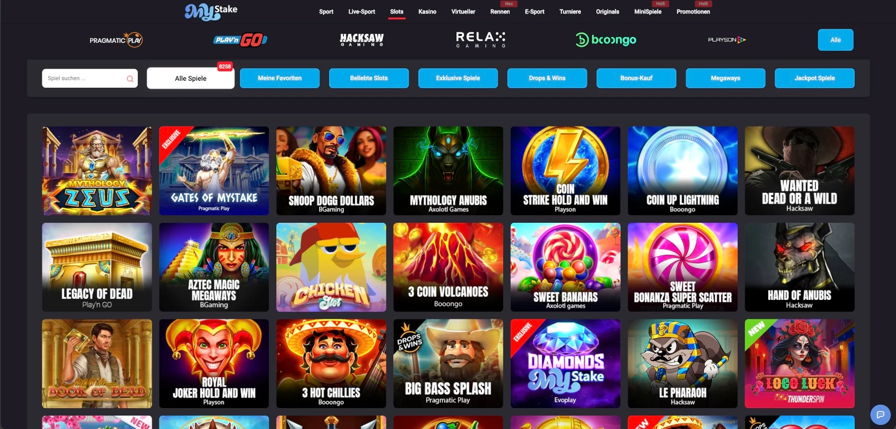 MyStake Casino Slots