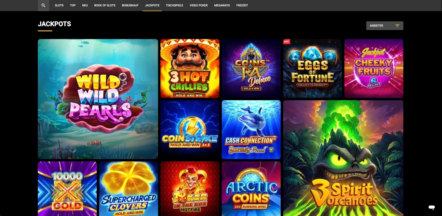 OlympusBet Casino Jackpots