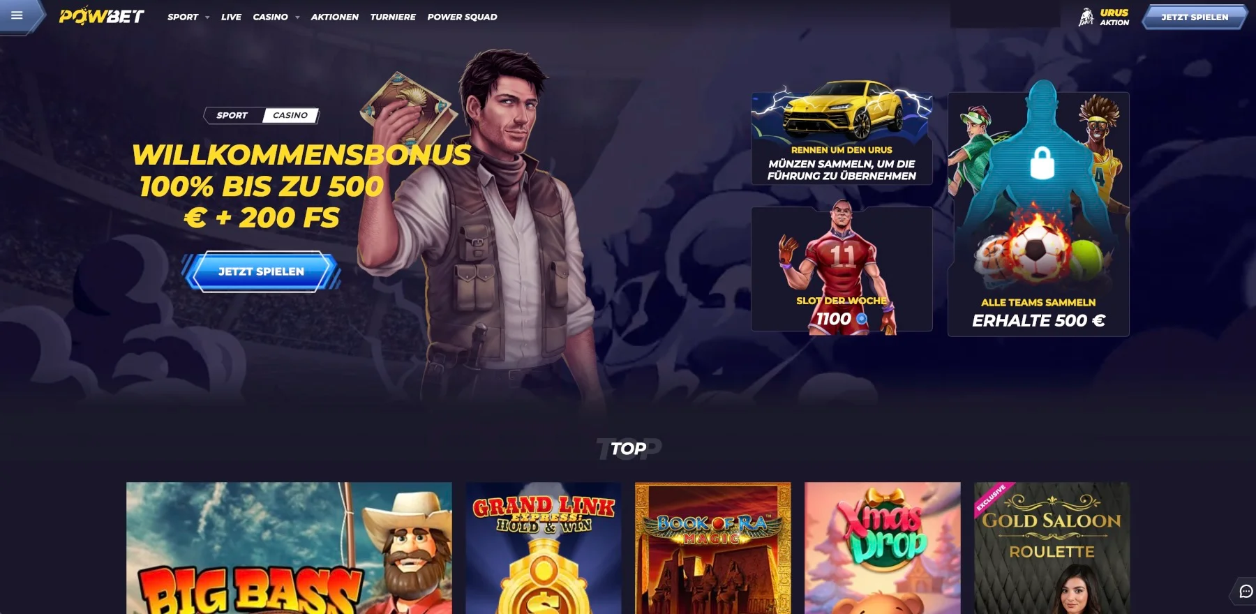 PowBet Casino Bonus