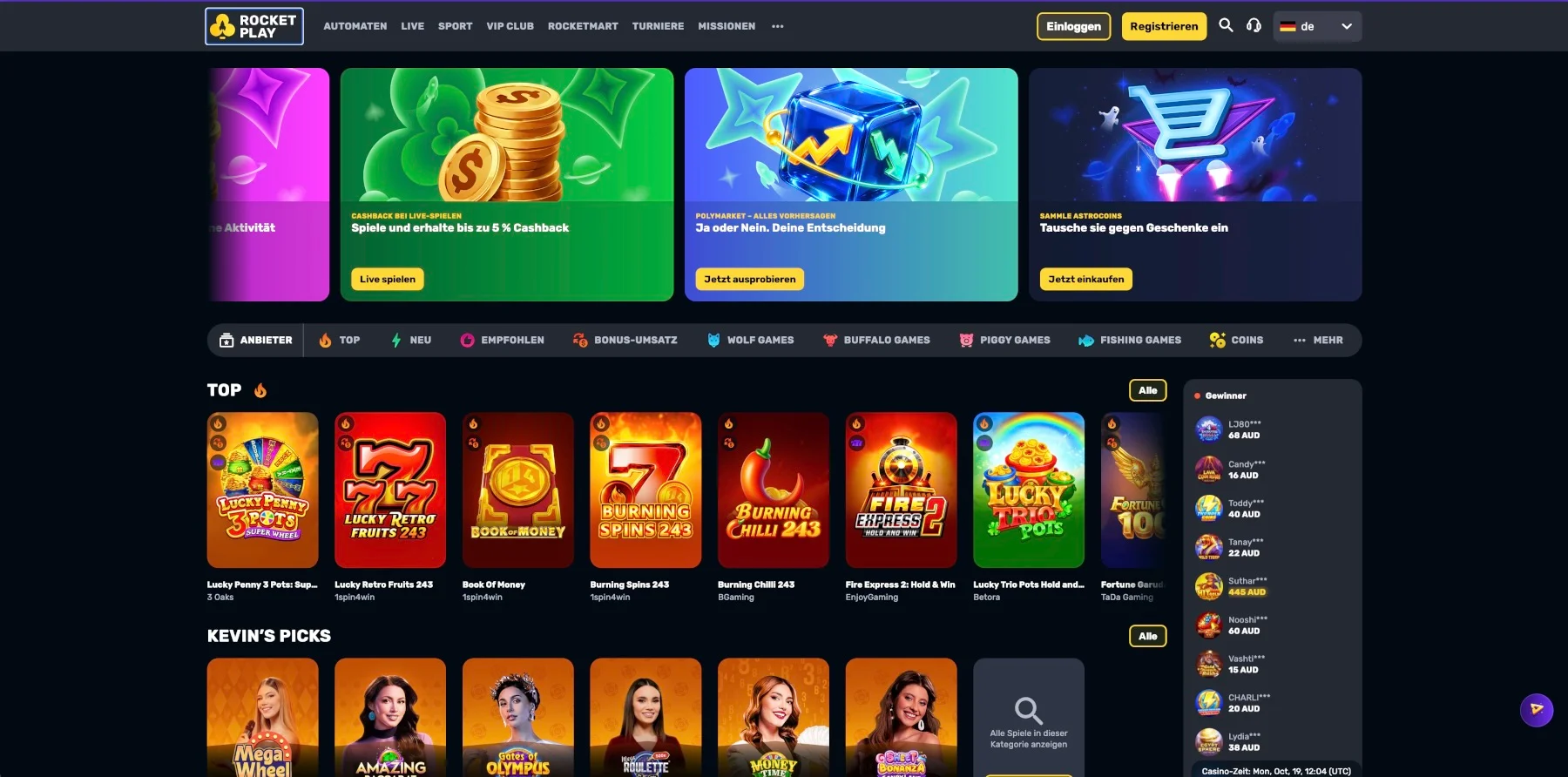 RocketPlay Casino Bonus