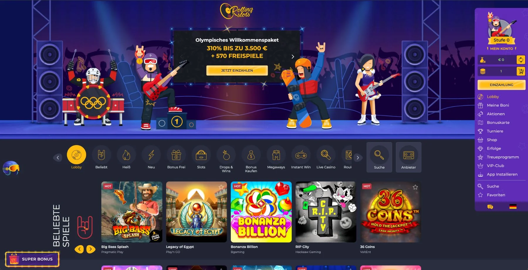 Rolling Slots Casino Bonus