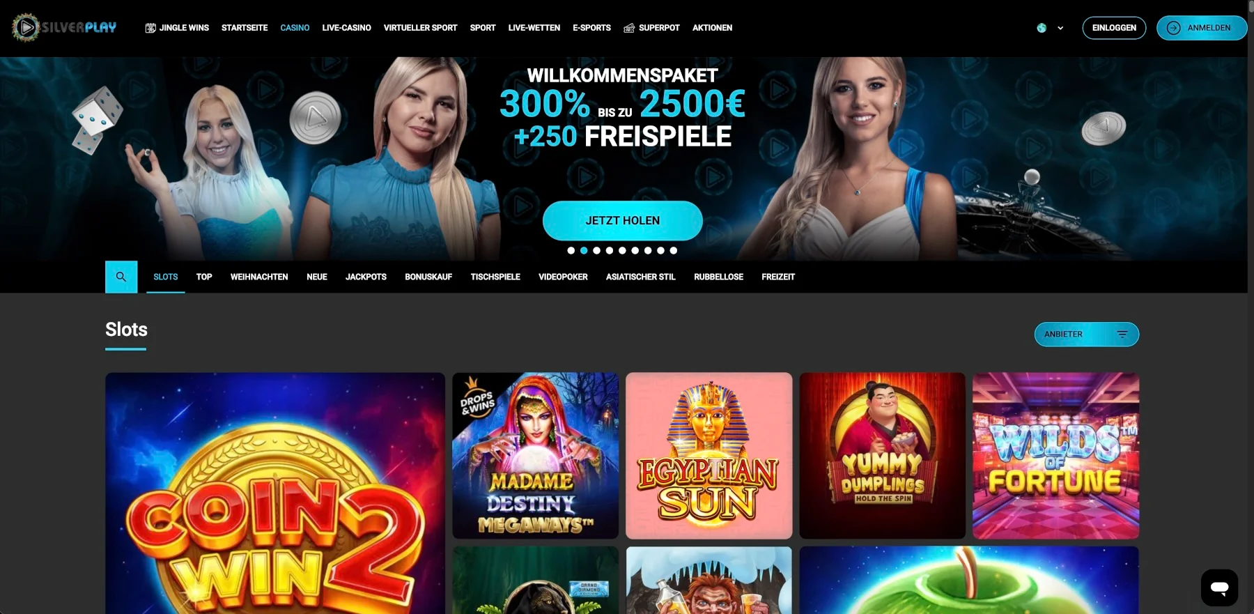 Silverplay Casino Lobby