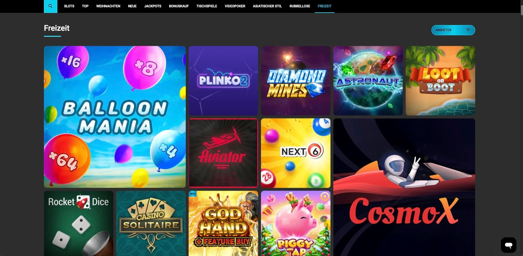 Silverplay Casino Sofortspiele