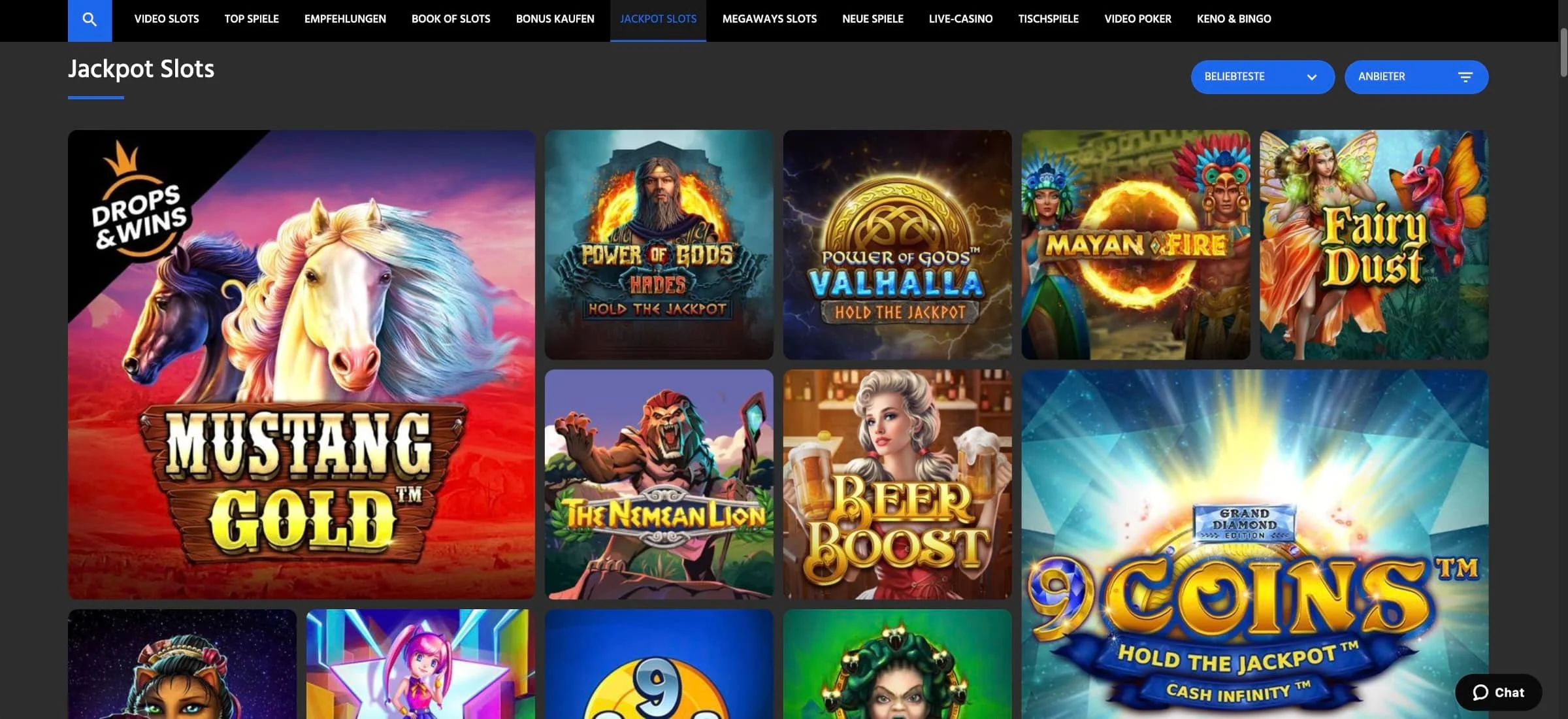 Slotimo Casino Jackpots