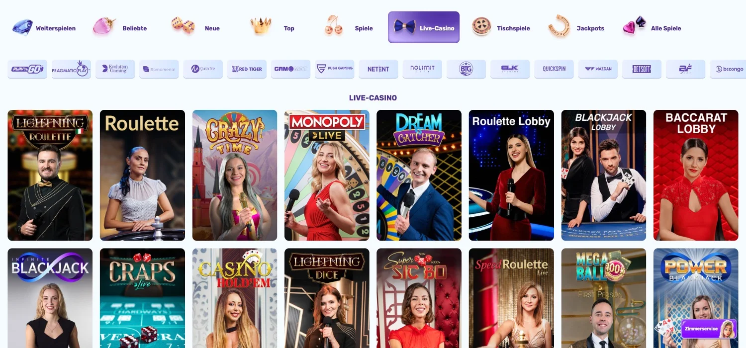 SlotsPalace Live-Casino