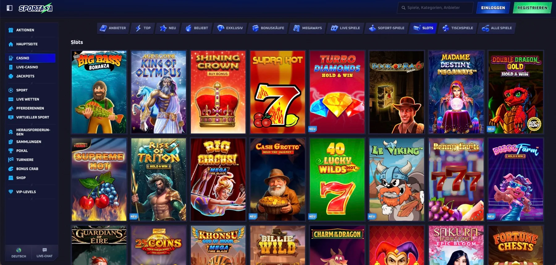 Sportaza Casino Slots