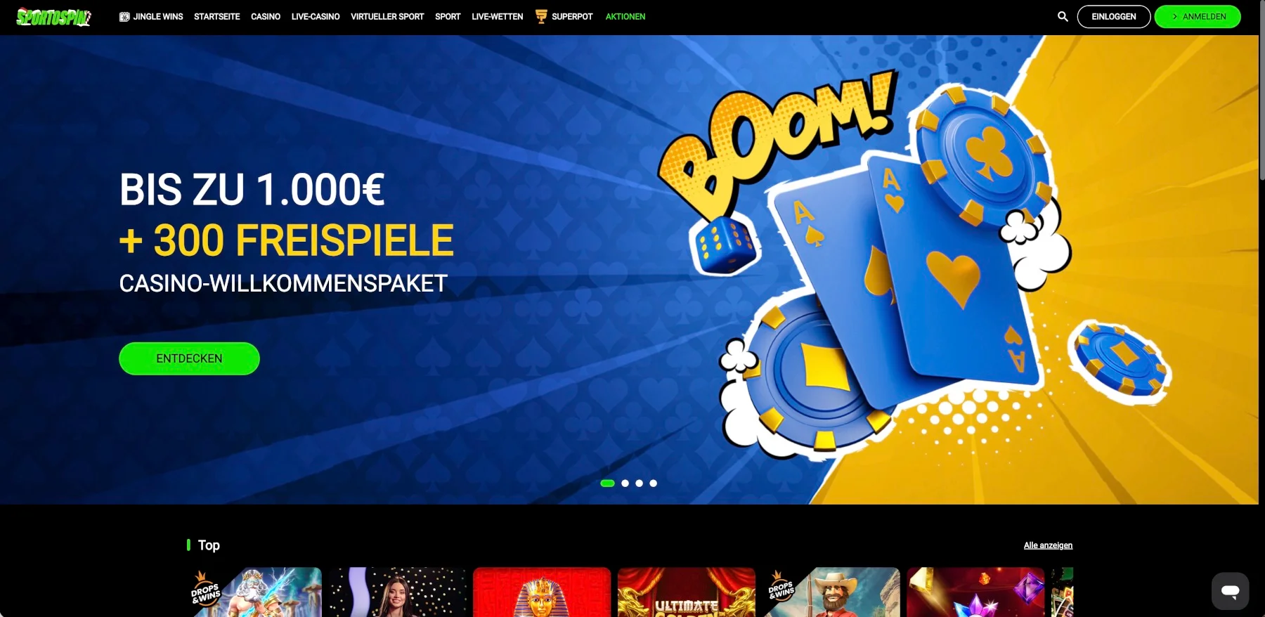 SportoSpin Casino Bonus