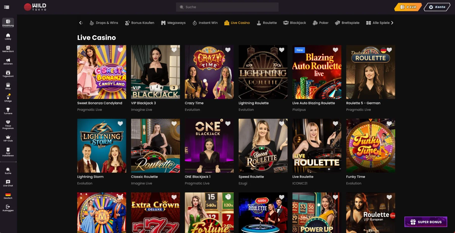 Wild Tokyo Live-Casino