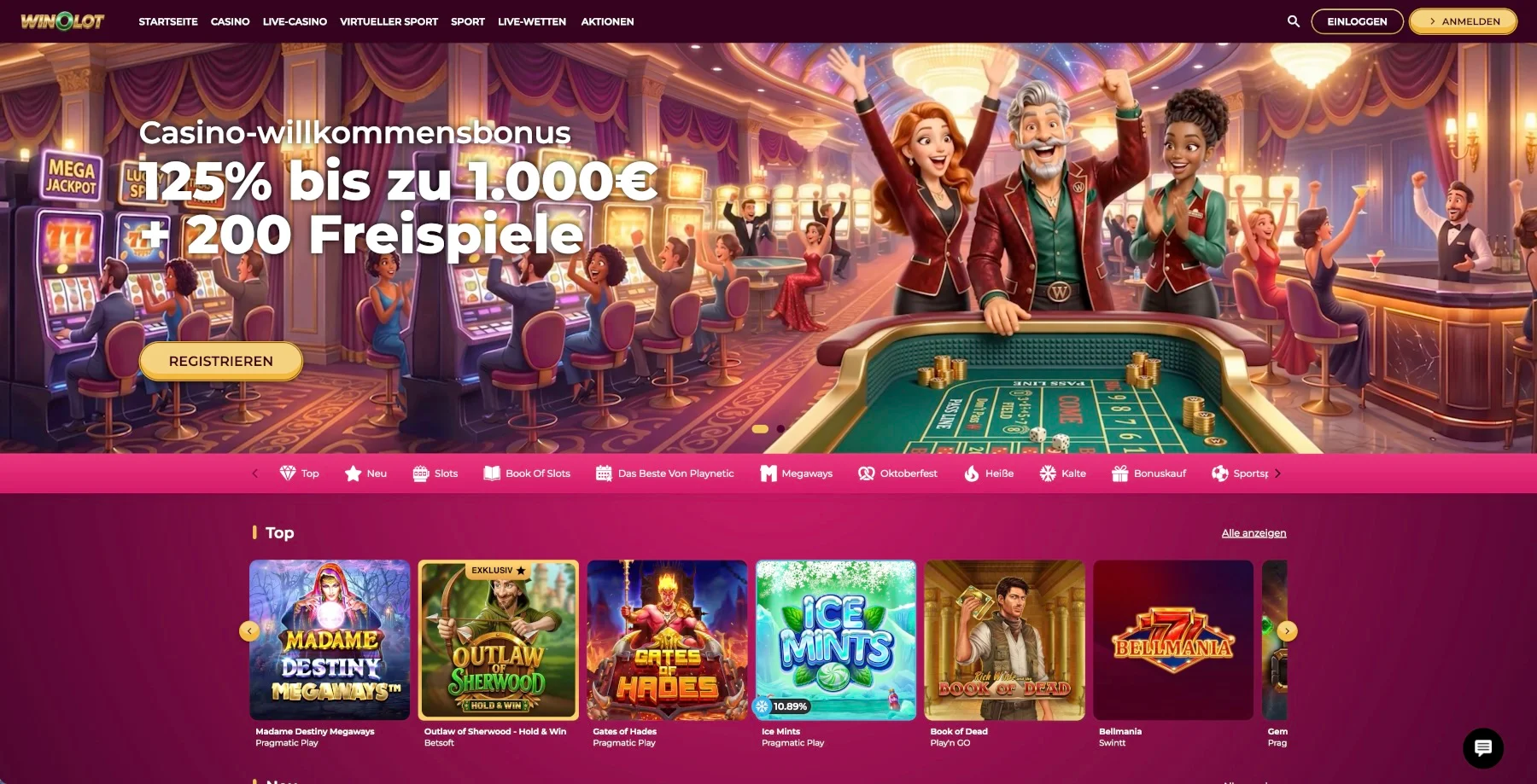 Winolot Casino Bonus