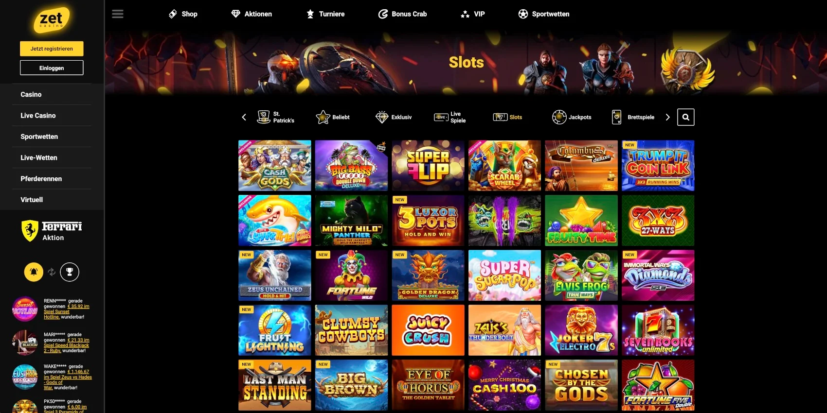 ZetCasino Slots